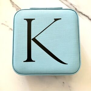 NWOT Monogrammed Jewelry Travel Case
